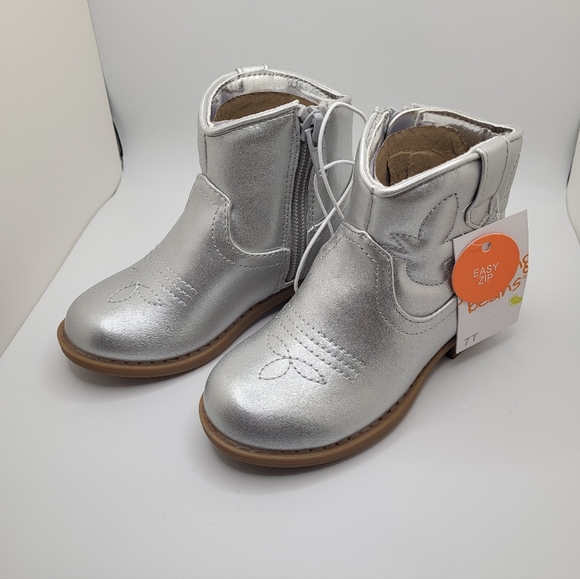 Shiny Metallic Cowgirl Boots NWT - Picture 2 of 5